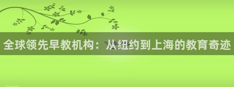 恒行彩票亏5千：全球领先早教机构：从纽约到上海的教育奇迹
