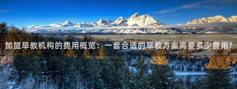 恒行2地74OOO5：加盟早教机构的费用概览：一套合适的早教方案需要多少费用?