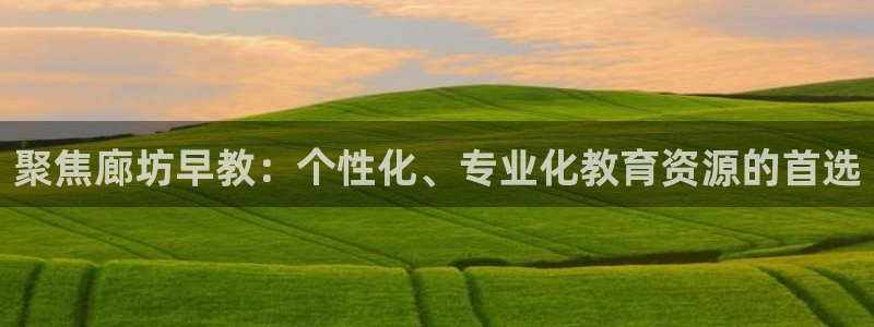 恒行3乃5O6917：聚焦廊坊早教：个性化、专业化教育资源的首选