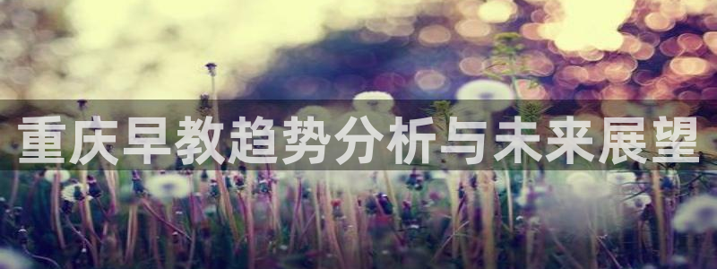 恒行主管首问6ll5l：重庆早教趋势分析与未来展望