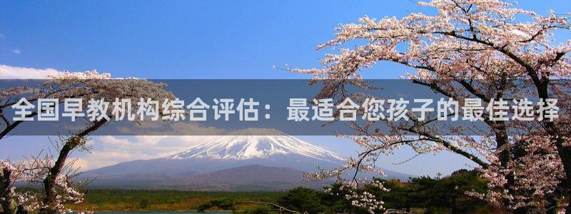 恒行开户娱乐赞议6ll5l：全国早教机构综合评估：最适合您孩子的最佳选择