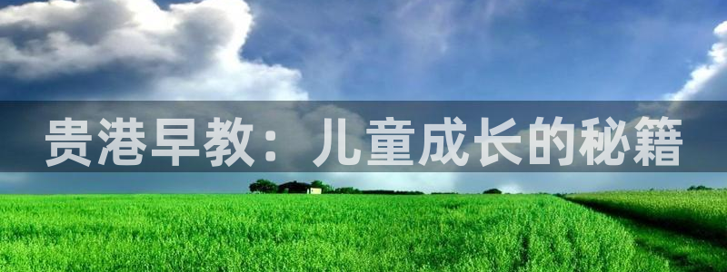 恒行2下74OO5：贵港早教：儿童成长的秘籍