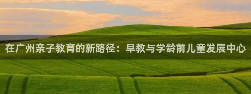 恒行娱乐陈74OOO5：在广州亲子教育的新路径：早教与学龄前儿童发展中心