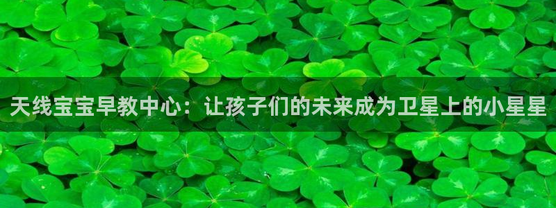 恒行2卫74OOO5：天线宝宝早教中心：让孩子们的未来成为卫星上的小星星