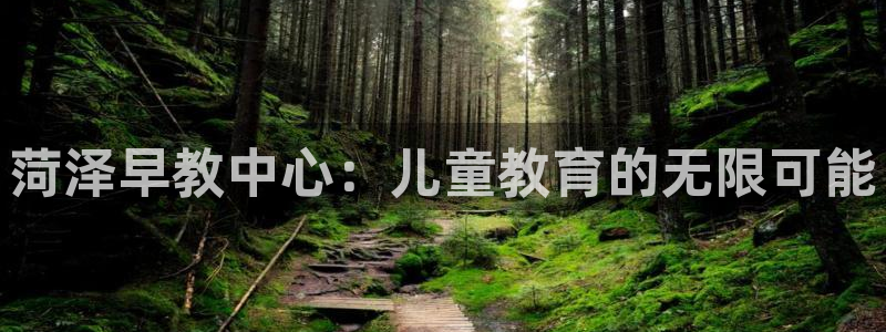 恒行2沈74OOO5：菏泽早教中心：儿童教育的无限可能