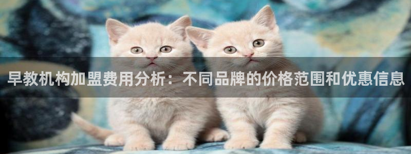 恒行彩票亏5千：早教机构加盟费用分析：不同品牌的价格范围和优惠信息