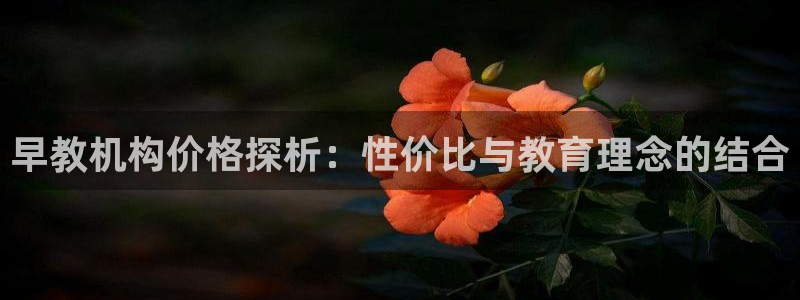 恒行招商老大诚挚 6ll5l：早教机构价格探析：性价比与教育理念的结合