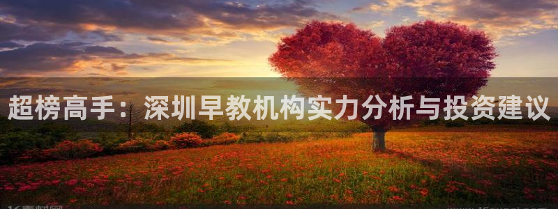 恒行注册招收6ll5l指定：超榜高手：深圳早教机构实力分析与投资建议