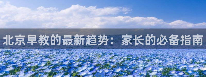恒行娱乐老板推荐5ll533主管：北京早教的最新趋势：家长的必备指南