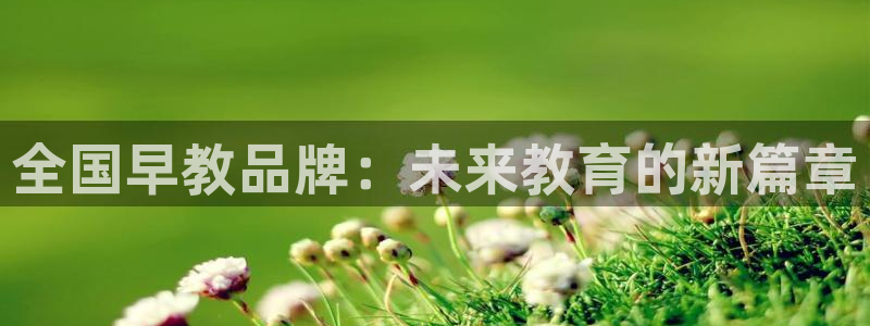 恒行2下74OOO5：全国早教品牌：未来教育的新篇章