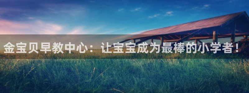 恒行5娱乐：金宝贝早教中心：让宝宝成为最棒的小学者！