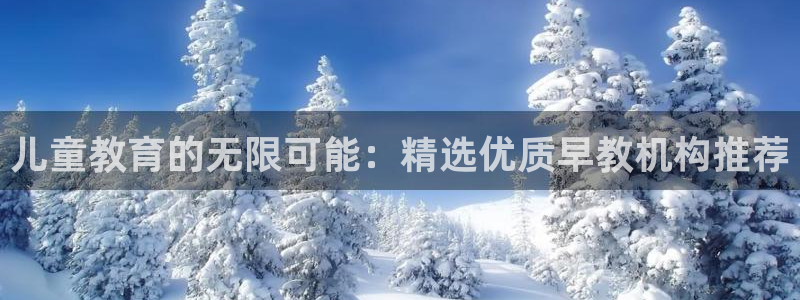 恒行2那74OOO5：儿童教育的无限可能：精选优质早教机构推荐