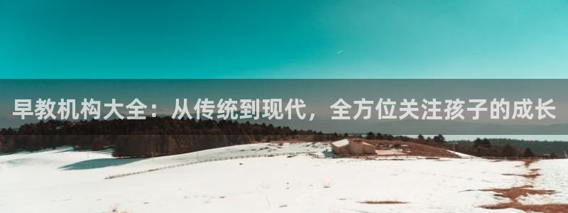 恒行2蒋74OOO5：早教机构大全：从传统到现代，全方位关注孩子的成长